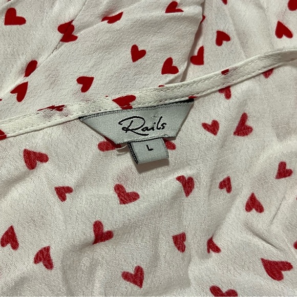 RAILS
Simone Heart-Print Long-Sleeve Ruffle Wrap Blouse - Picture 6 of 9